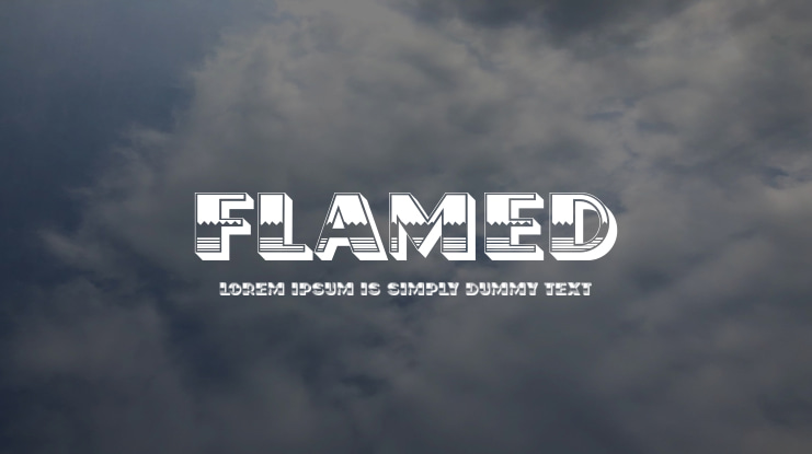 Flamed Font