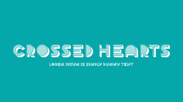 Crossed Hearts Font