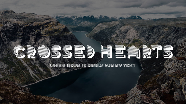 Crossed Hearts Font