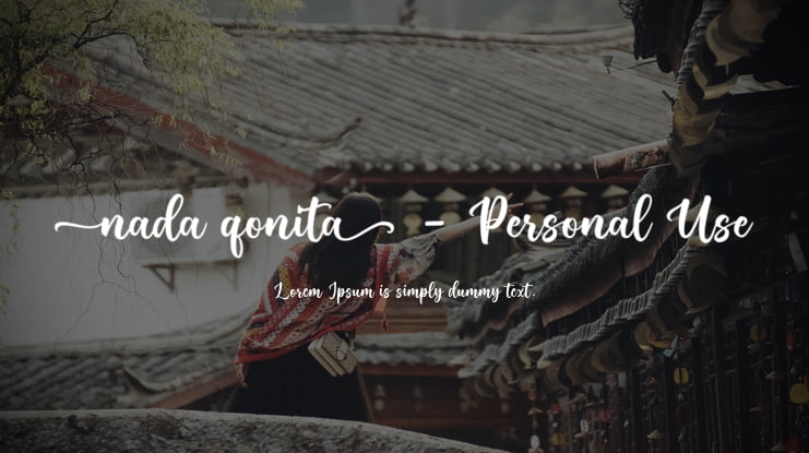 Nada Qonita - Personal Use Font