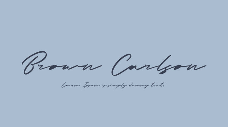 Brown Carlson Font