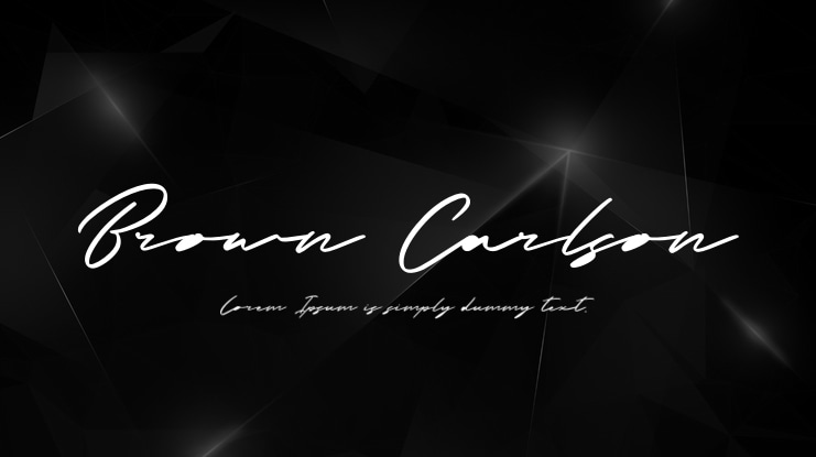 Brown Carlson Font