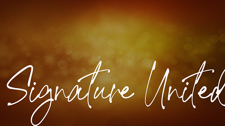 Signature United Font