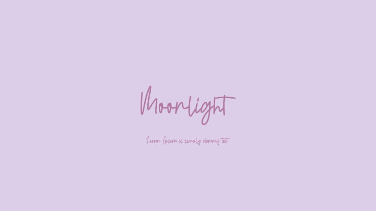 Moonlight Font