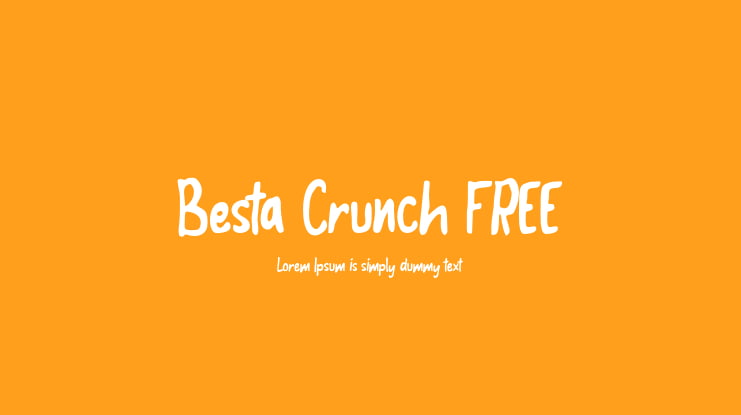 Besta Crunch FREE Font