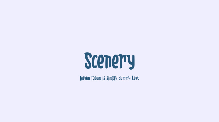Scenery Font