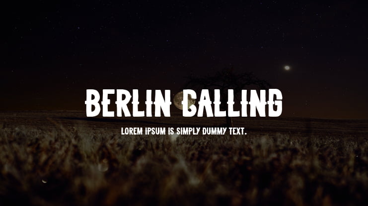 Berlin Calling Font