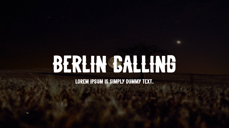Berlin Calling Font