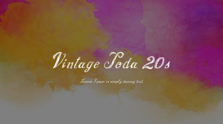 Vintage Soda 20s Font