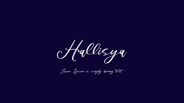 Hallisya Font