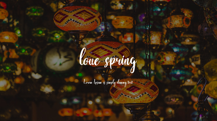 love spring Font