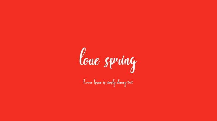 love spring Font