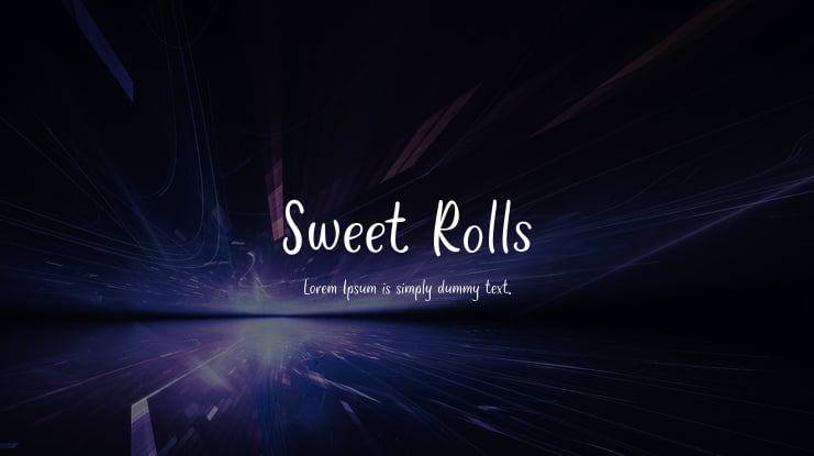 Sweet Rolls Font