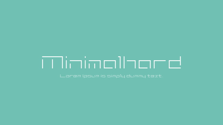 Minimalhard Font Family