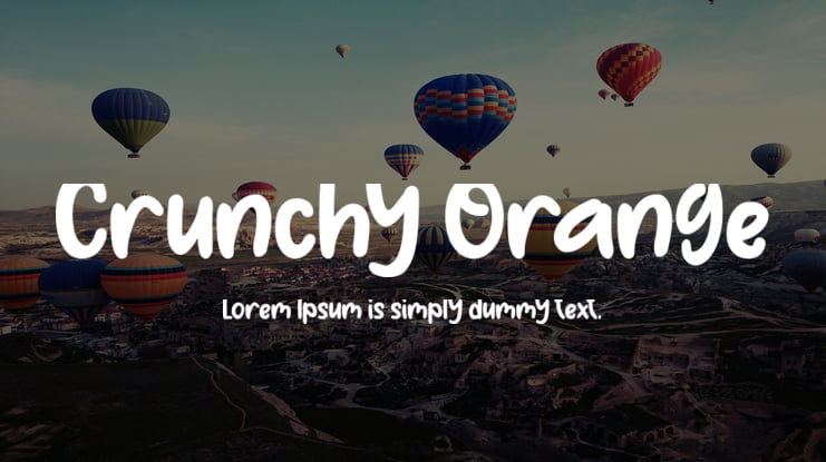 Crunchy Orange Font