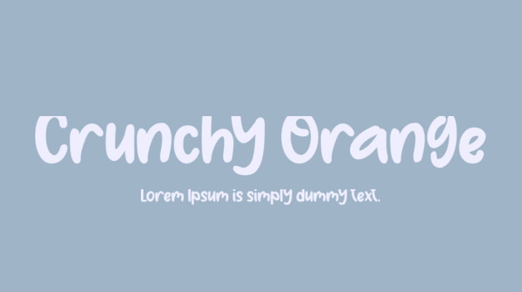 Crunchy Orange Font
