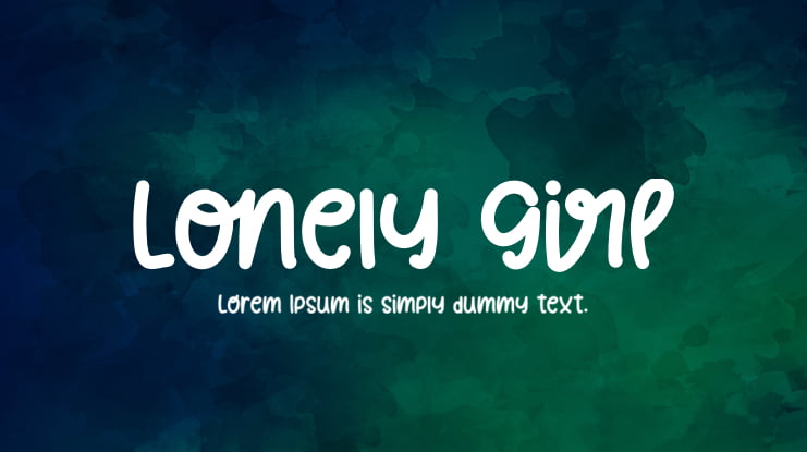 Lonely Girl Font Family