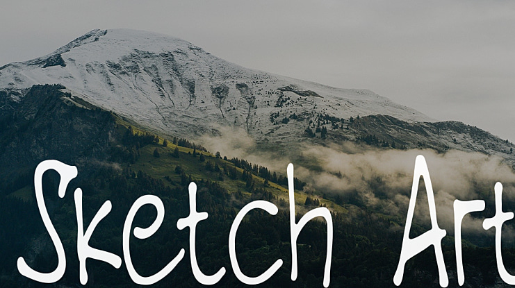 Sketch Art Font