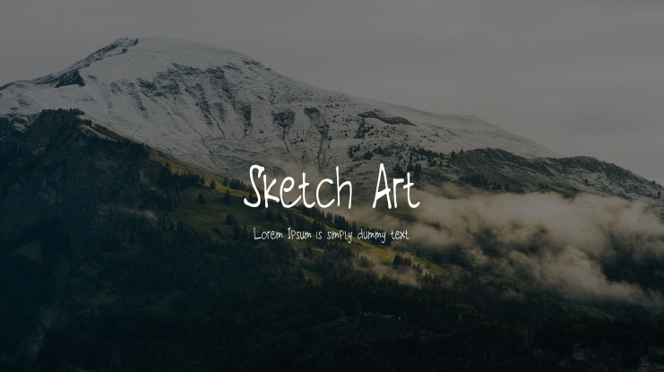 Sketch Art Font
