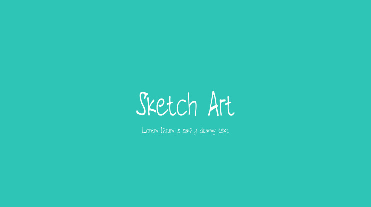 Sketch Art Font