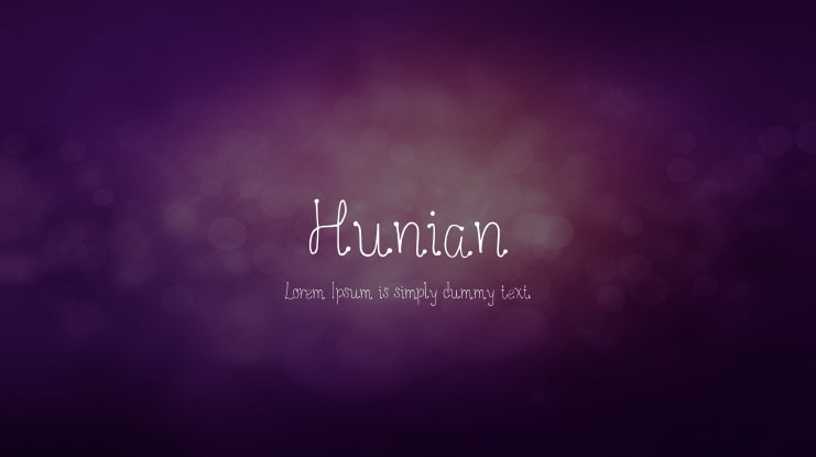 Hunian Font