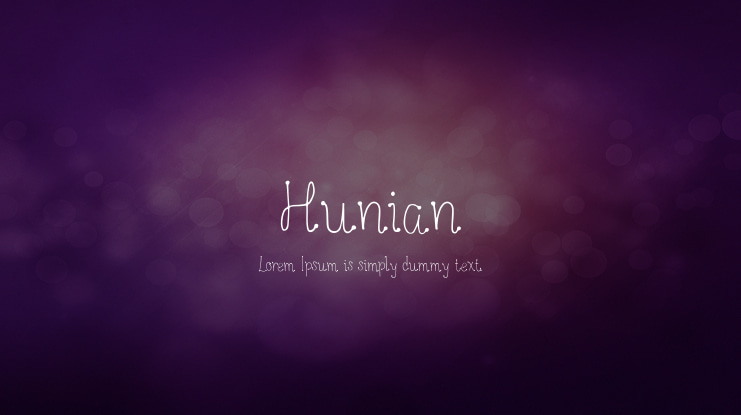 Hunian Font