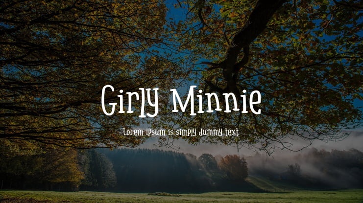 Girly Minnie Font