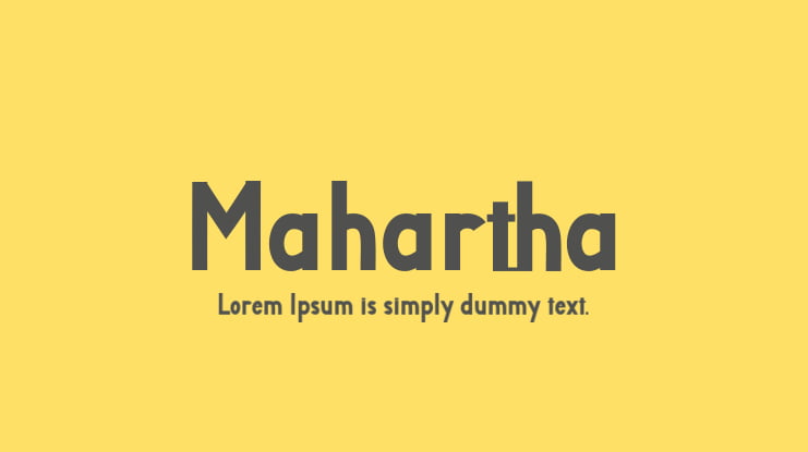 Mahartha Font