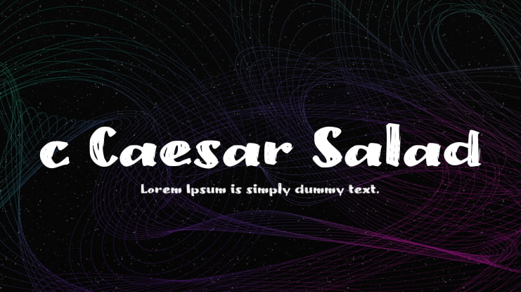 c Caesar Salad Font