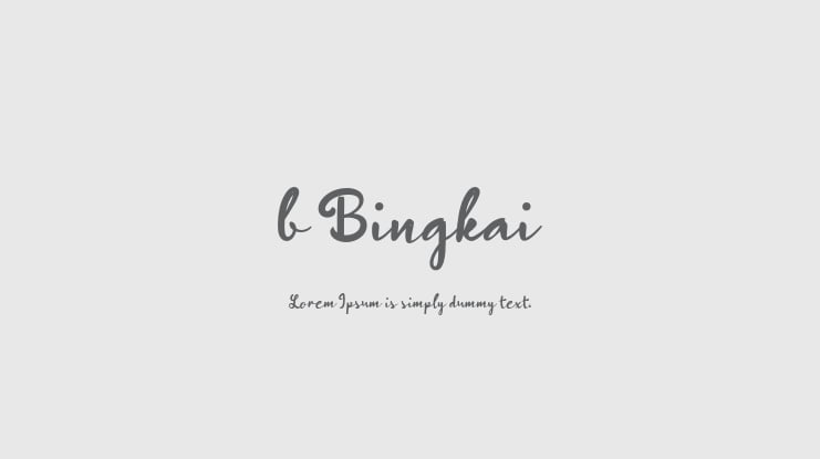 b Bingkai Font