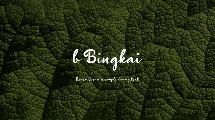 b Bingkai Font