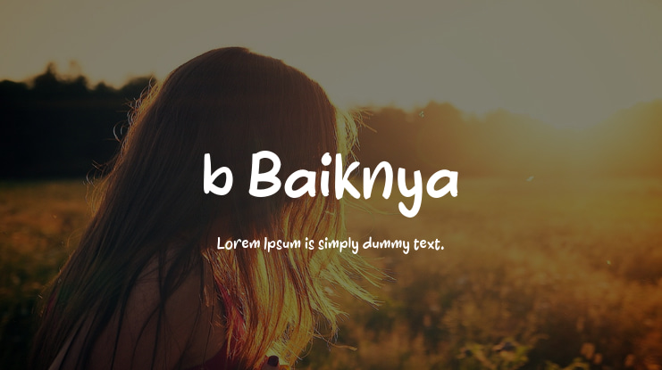 b Baiknya Font