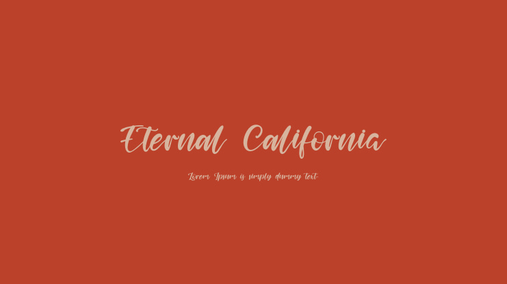 Eternal California Font