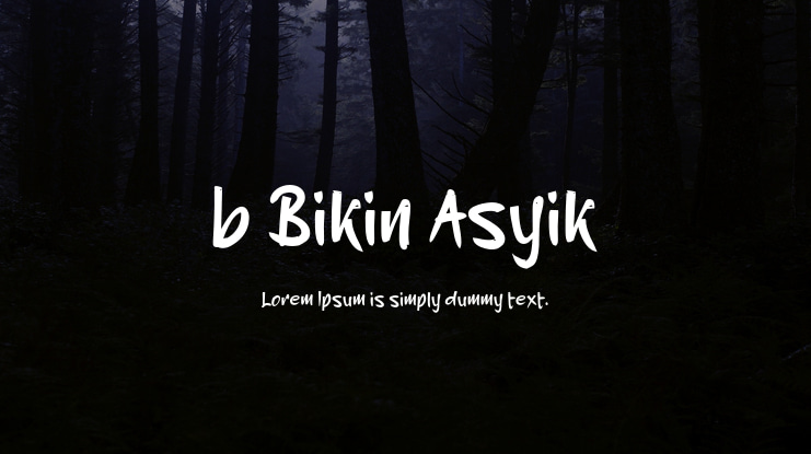 b Bikin Asyik Font