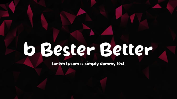b Bester Better Font