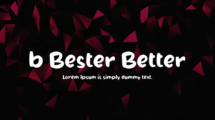 b Bester Better Font