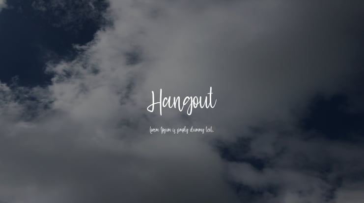 Hangout Font