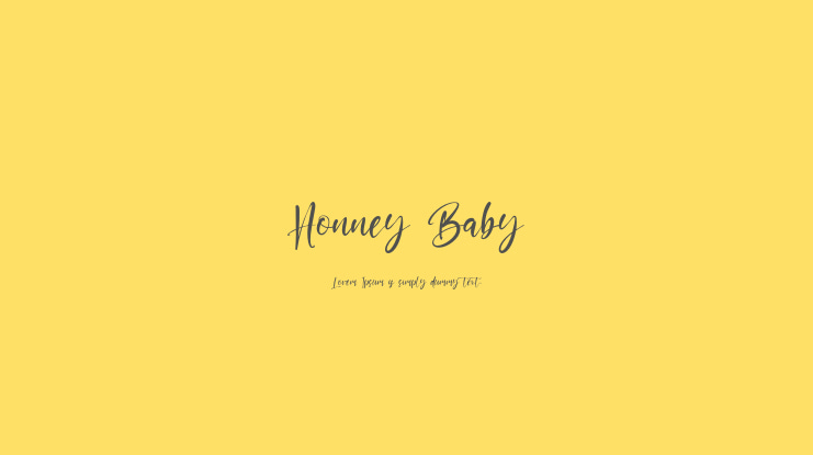 Honney Baby Font