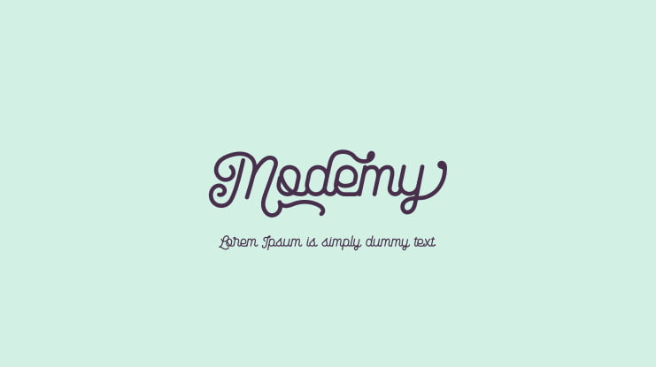 Modemy Font