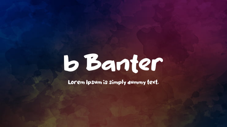 b Banter Font