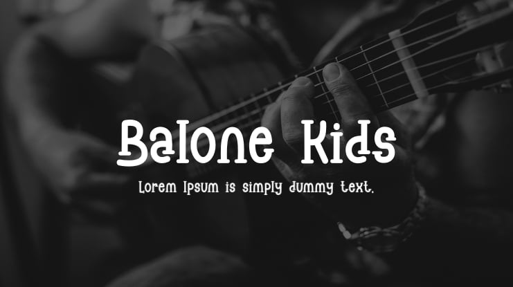 Balone Kids Font