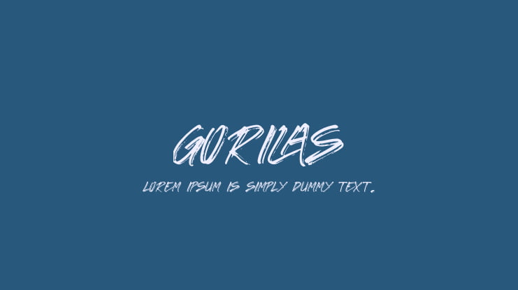 GORILAS Font
