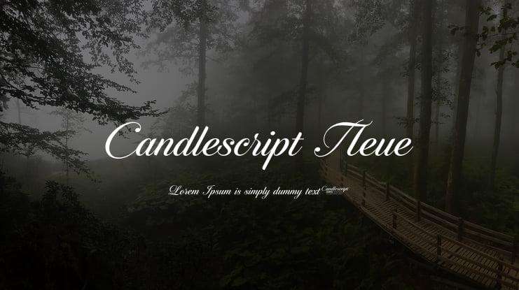 Candlescript Neue Font