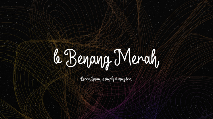 b Benang Merah Font