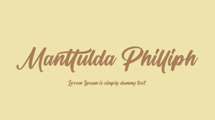 Manttulda Philliph Font