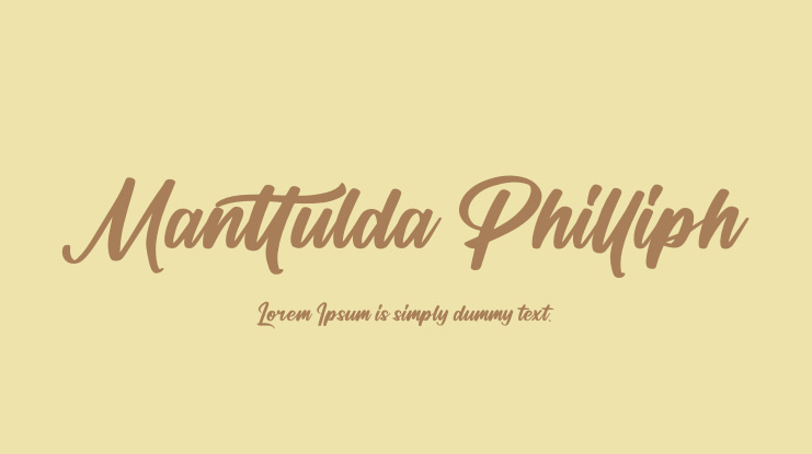 Manttulda Philliph Font