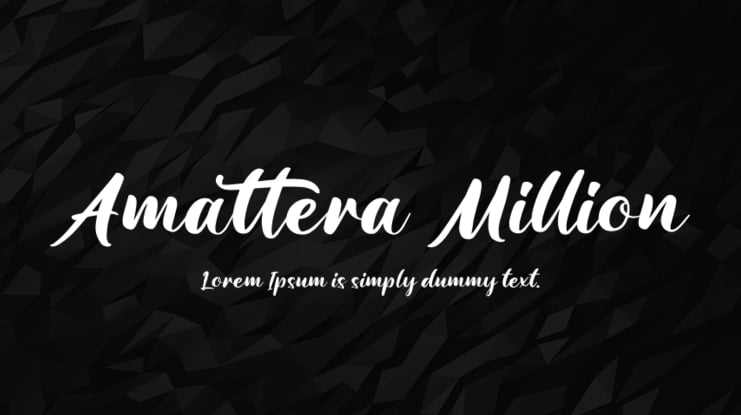 Amattera Million Font