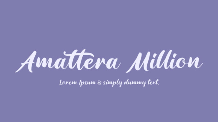 Amattera Million Font