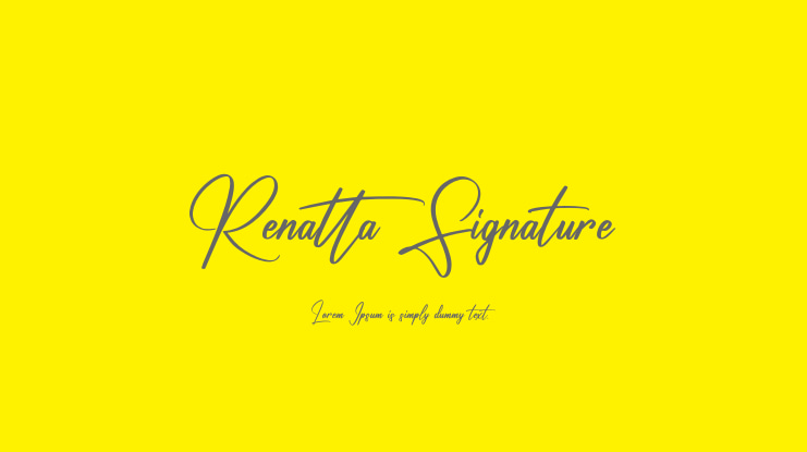 Renatta Signature Font