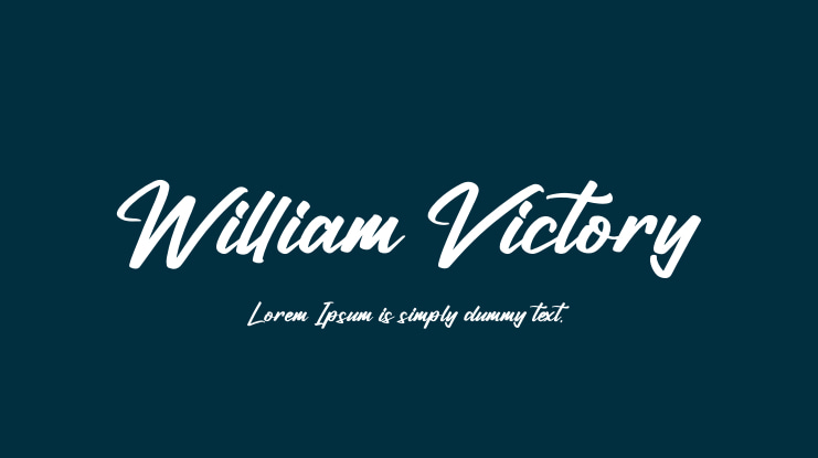 William Victory Font